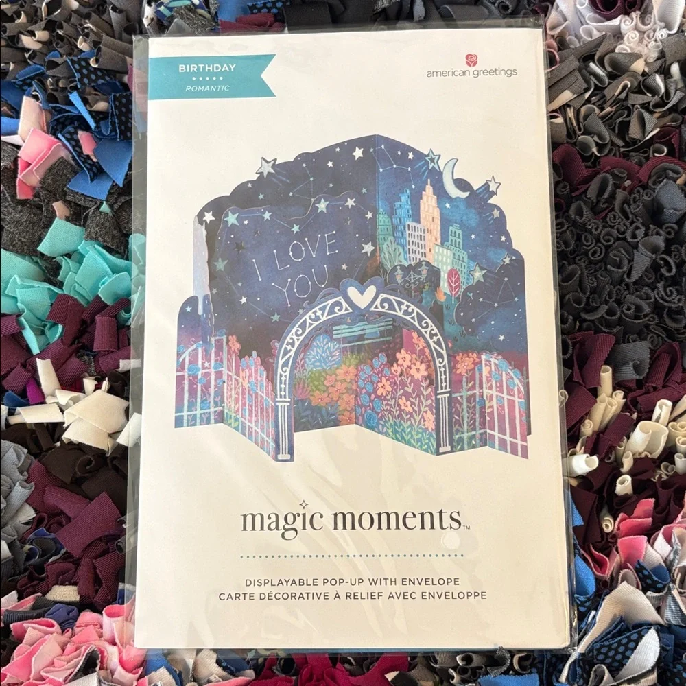 🆕American Greetings Magic Moments Displayable Pop Up Card And Envelope